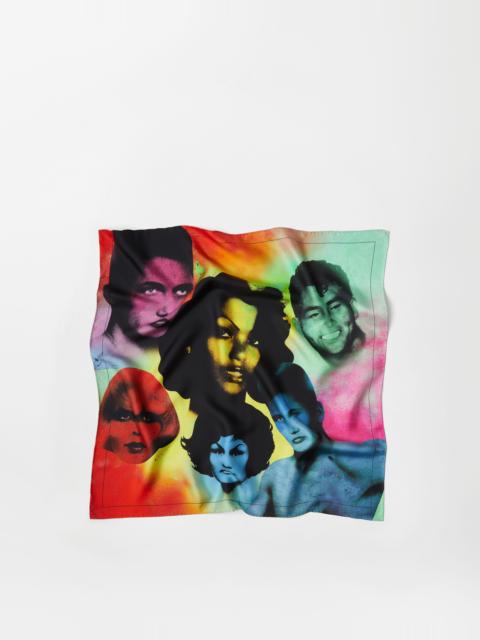 Printed Silk Twill Scarf 70 cm