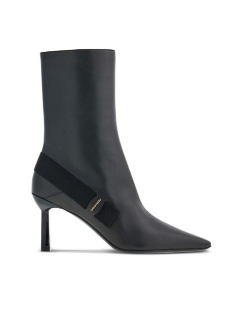 85mm Vara-bow leather ankle boots