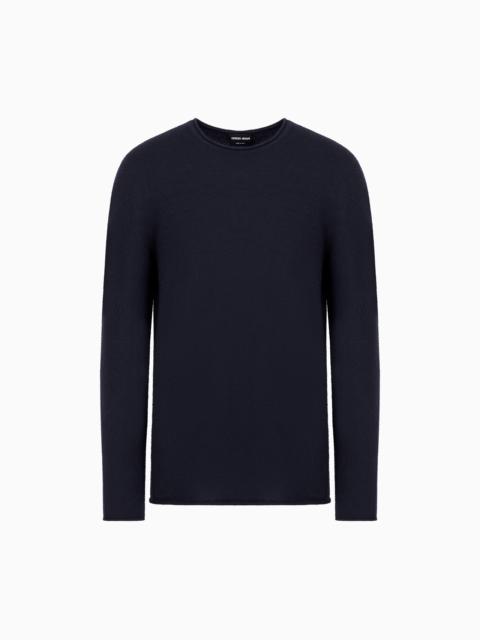 Icon cashmere interlock crew-neck jumper