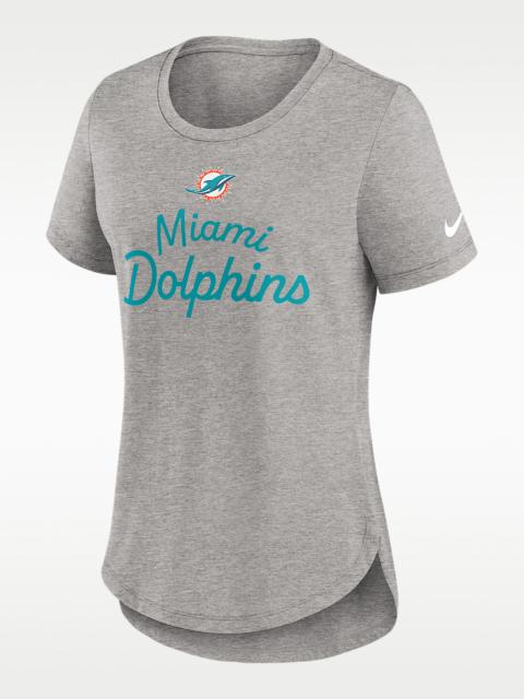 Miami Dolphins Script Women's Nike NFL T-Shirt