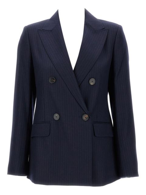 pinstripe double-breasted jacket