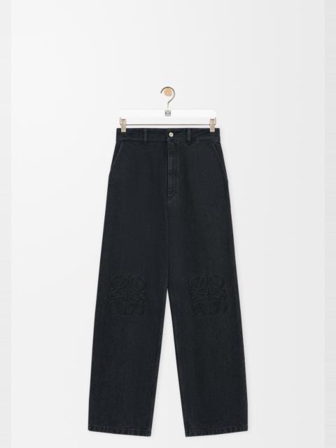 Anagram baggy jeans in denim