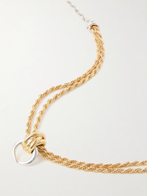Gold-plated And Silver Necklace