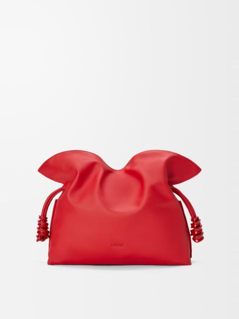 Medium Coil Flamenco clutch in nappa calfskin