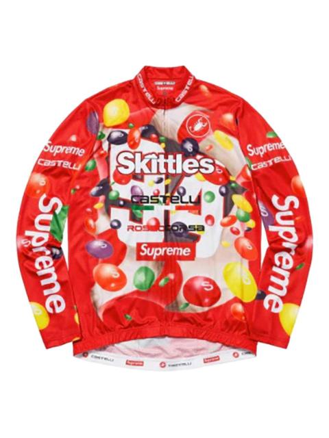 x Skittles x Castelli long-sleeve cycling jersey
