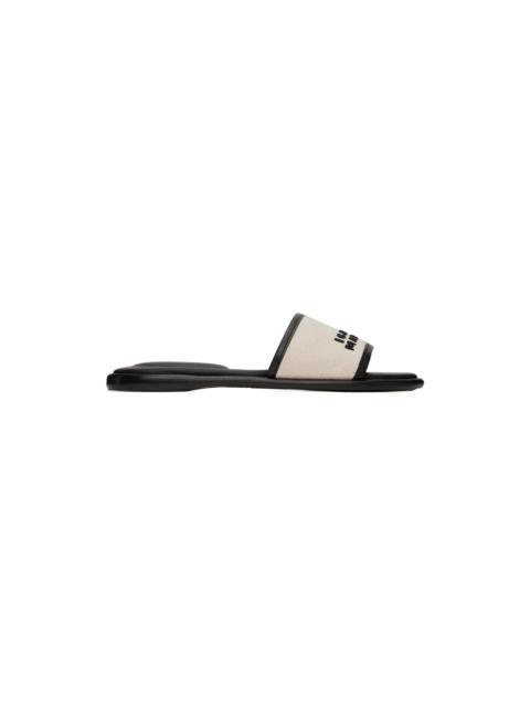 Off-White & Black Vikee Sandals