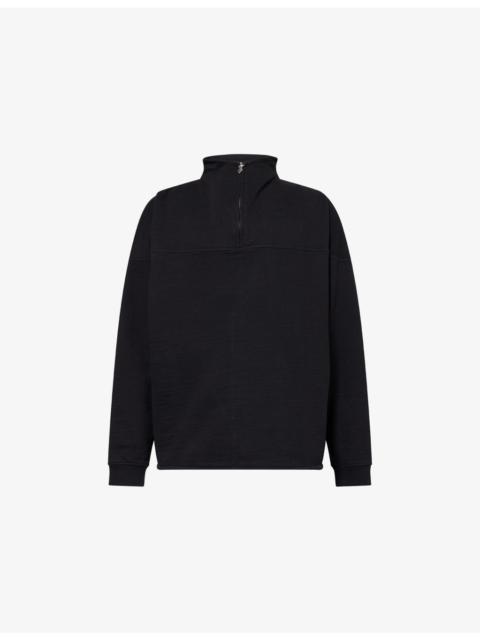 Le Camionneur Rond Half-Zip Cotton Sweatshirt