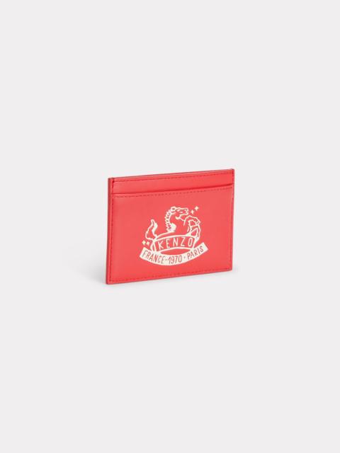 'Lunar New Year' card holder in leather