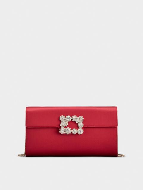 Efflorescence Clutch in satin
