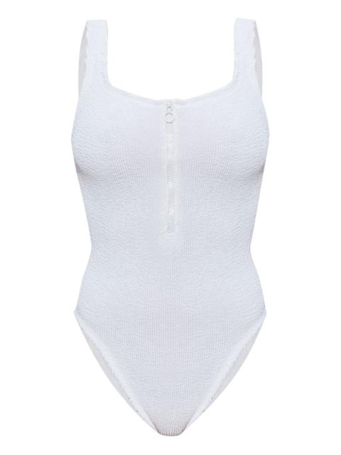 Dallas crinkle zip swimsuit