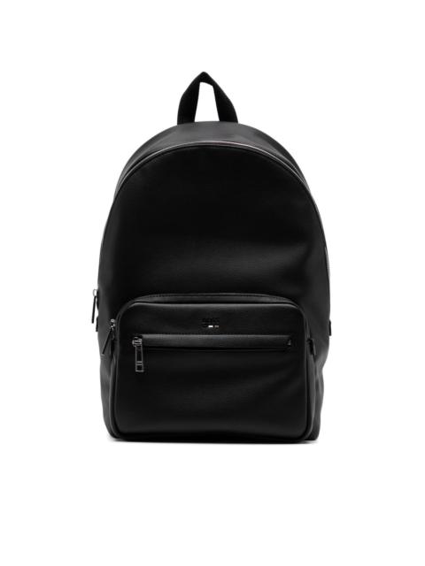 debossed-logo backpack