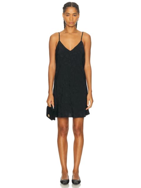 Moonflower Jacquard Short Slip Dress