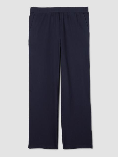 Washable Stretch Crepe Straight Pant