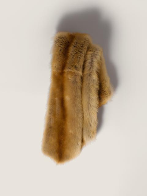 Shearling fur stole