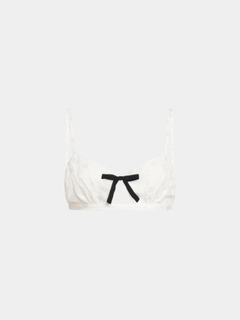 FLOWERS JACQUARD BRA