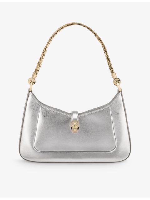 Serpenti Baia small leather shoulder bag