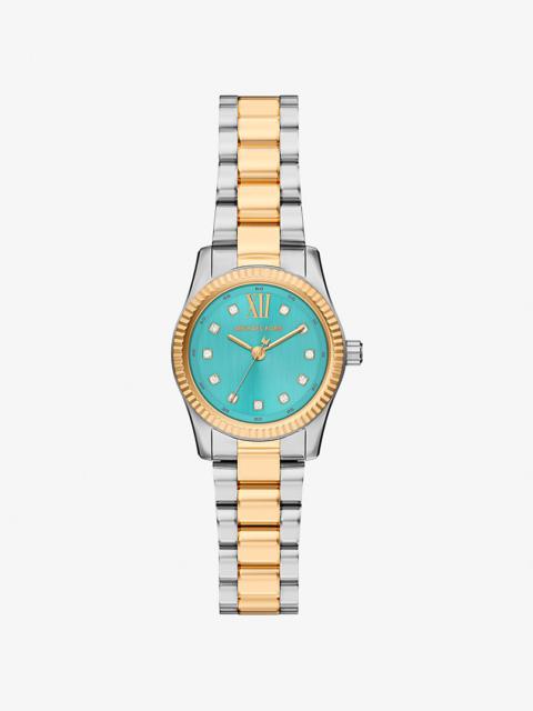 Petite Lexington Pavé Two-Tone Watch
