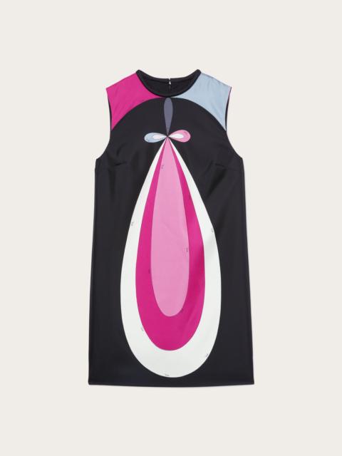 MADDALENA PRINT SILK TWILL MINI DRESS