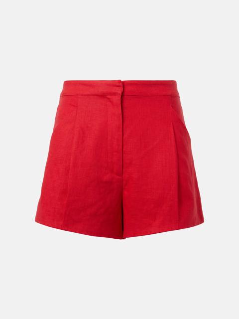 Rosalie high-rise linen shorts