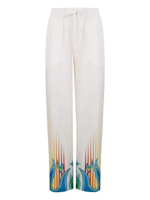 twill print trousers