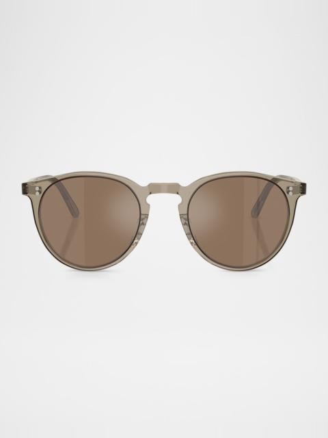 Men's OV5183S Round Acetate Sunglasses