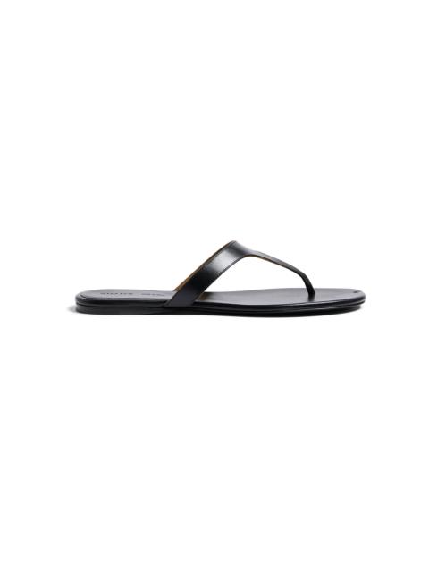 Archer Leather Thong Sandals black