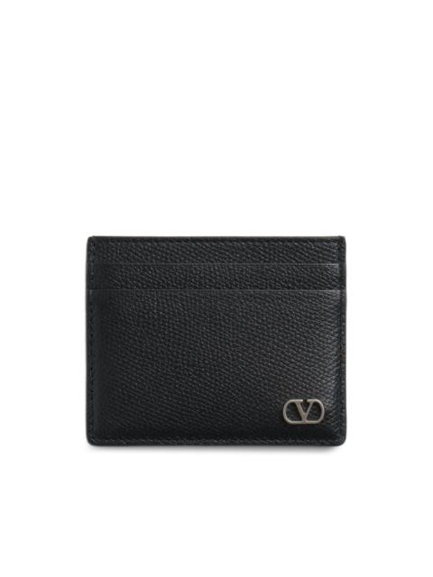 VLogo Signature leather card holder