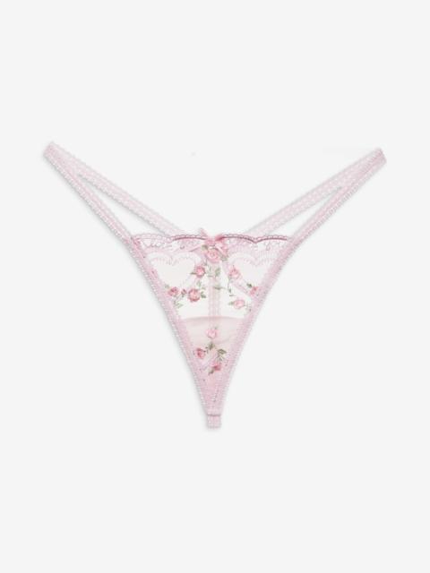 Ily Embroidered Thong Panty