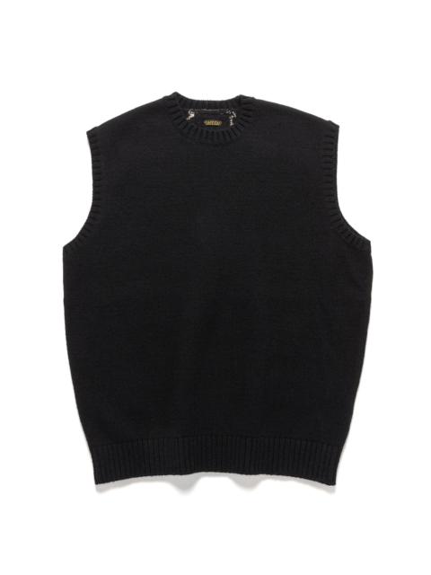 5G Wool BONE Vest Black