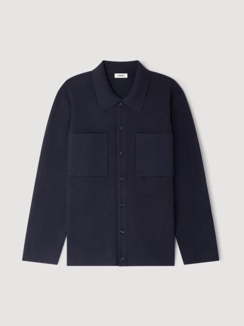 KNITTED SHIRT JACKET
