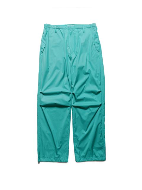 Hard Twist Polyester Satin Laminate Field Pants Turquoise Blue
