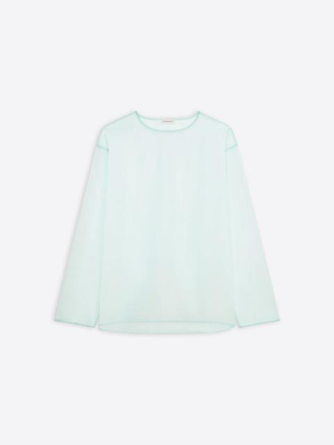 SHEER CREW NECK SHIRT