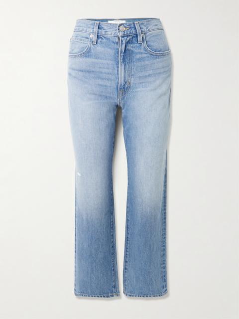 London Crop High-rise Straight-leg Jeans