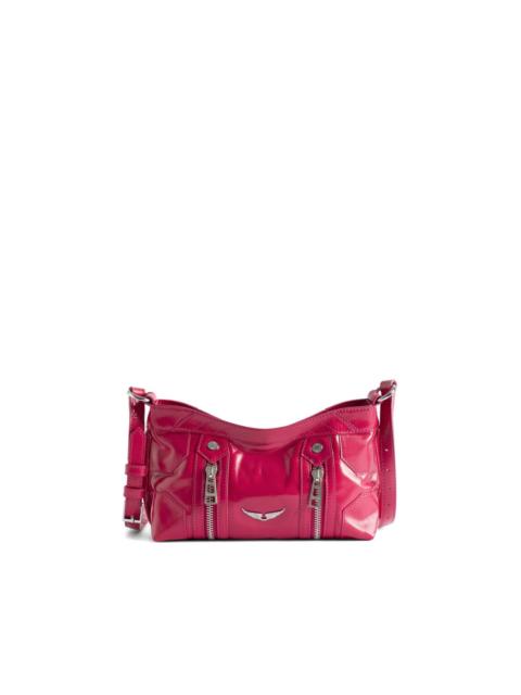 Sunny Mood zipped patent satchel bag