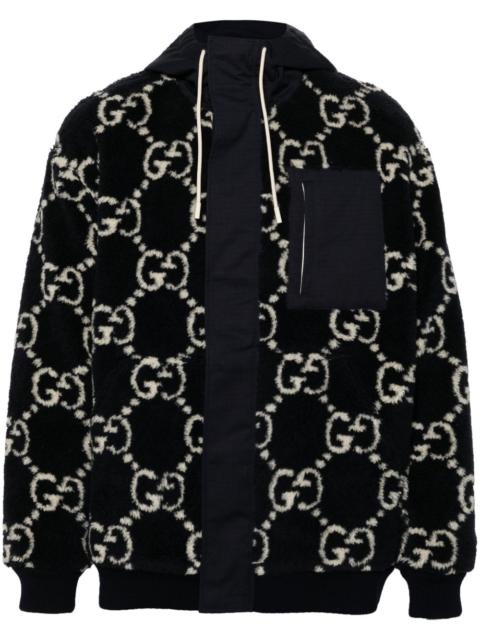 GG-monogram fuzzy-jacquard jacket