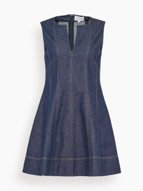 Glenda Denim Dress in Dark Indigo