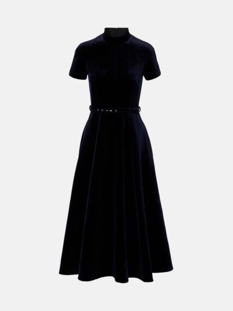 Camilla cotton velvet midi dress
