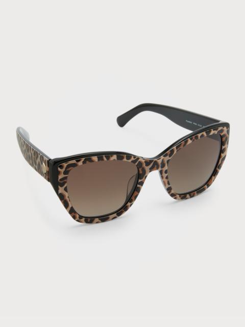 yolanda two-tone acetate cat-eye sunglasses