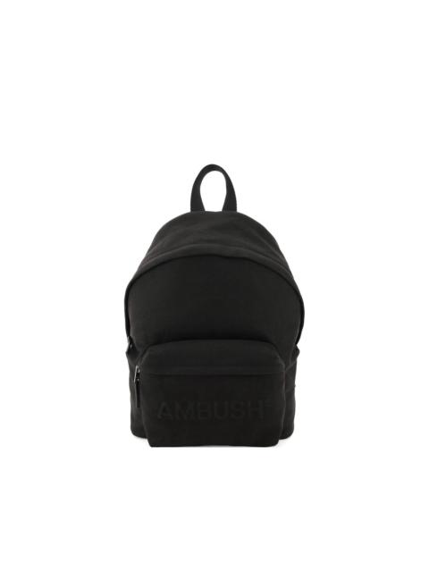 embossed-logo backpack