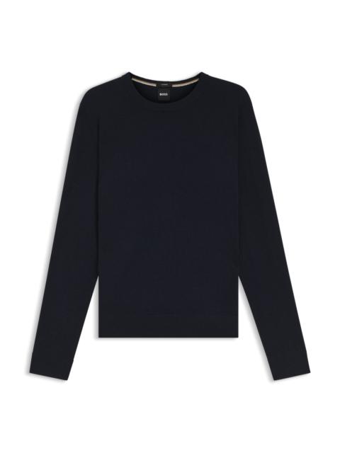 REGULAR-FIT SWEATER WITH FUNNEL NECK IN PURE CASHMERE