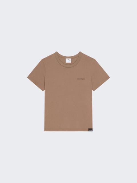 Embroidered Tee Mocha