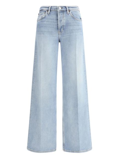 mid-rise wide-leg jeans