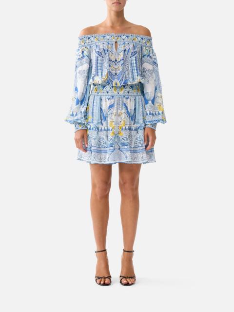 OFF SHOULDER SHORT DRESS