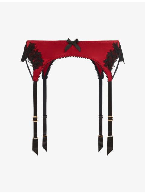 Penelopi Embroidered Silk Suspenders
