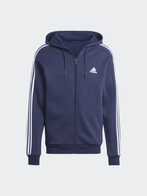 Essentials Fleece 3-Stripes Full-Zip Hoodie