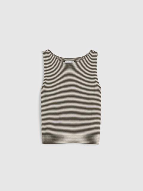 Boatneck Sleeveless Sweater