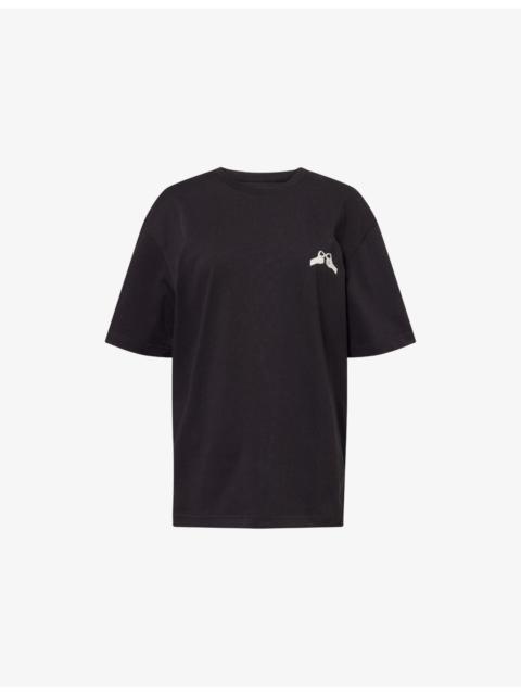 Saflorian Graphic-Print Cotton-Jersey T-shirt