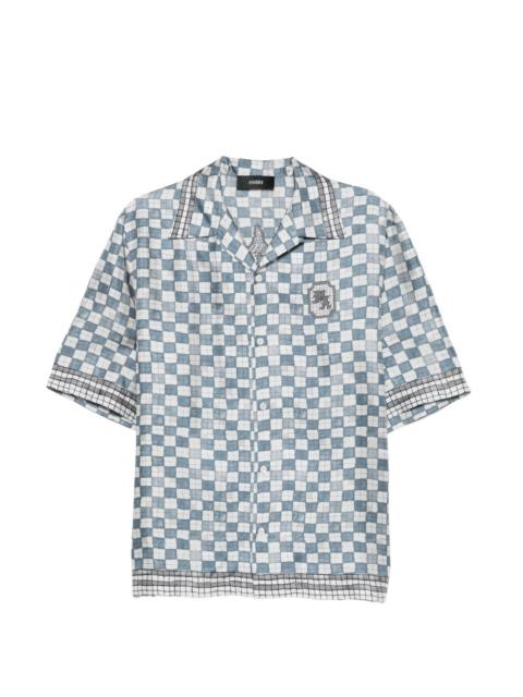 MA chequered graphic shirt