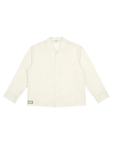 LS PAJAMA SHIRT OFF WHITE