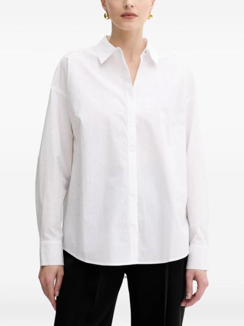 embellished cotton shirt